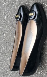 SALVATORE FERRAGAMO Black Patent leather pumps